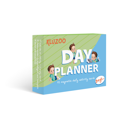 Day planner routine cards for boys