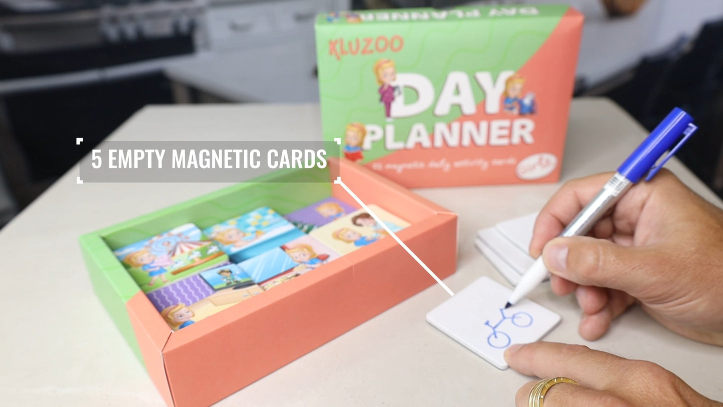 Day planner routine cards for boys