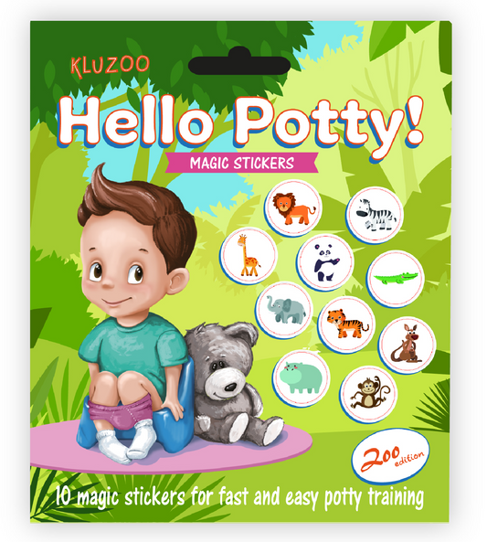 Hello Potty! - ZOO - 10 Magic Potty Training Stickers